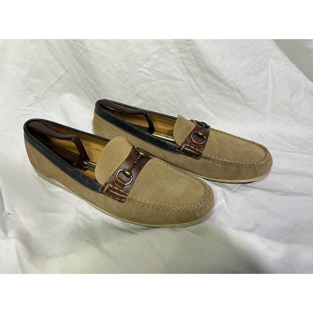 Martin Dingman Suede Leather Penny Loafer w/ Vibram Sole 12